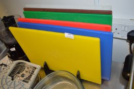 *Set of Six Coloured Chopping Boards