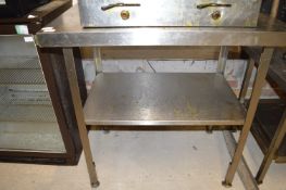 *Stainless Steel Preparation Table 90x60cm 90cm hi