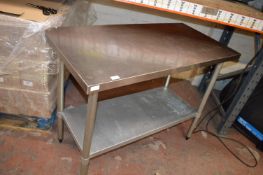 *Stainless Steel Preparation Table 120x60cm 90cm h