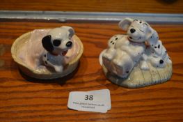 Two Royal Doulton Disney 101 Dalmatians Figurines