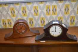 Two Edwardian Mantel Clocks