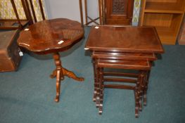 Nest of Three Tables and a Wine Table