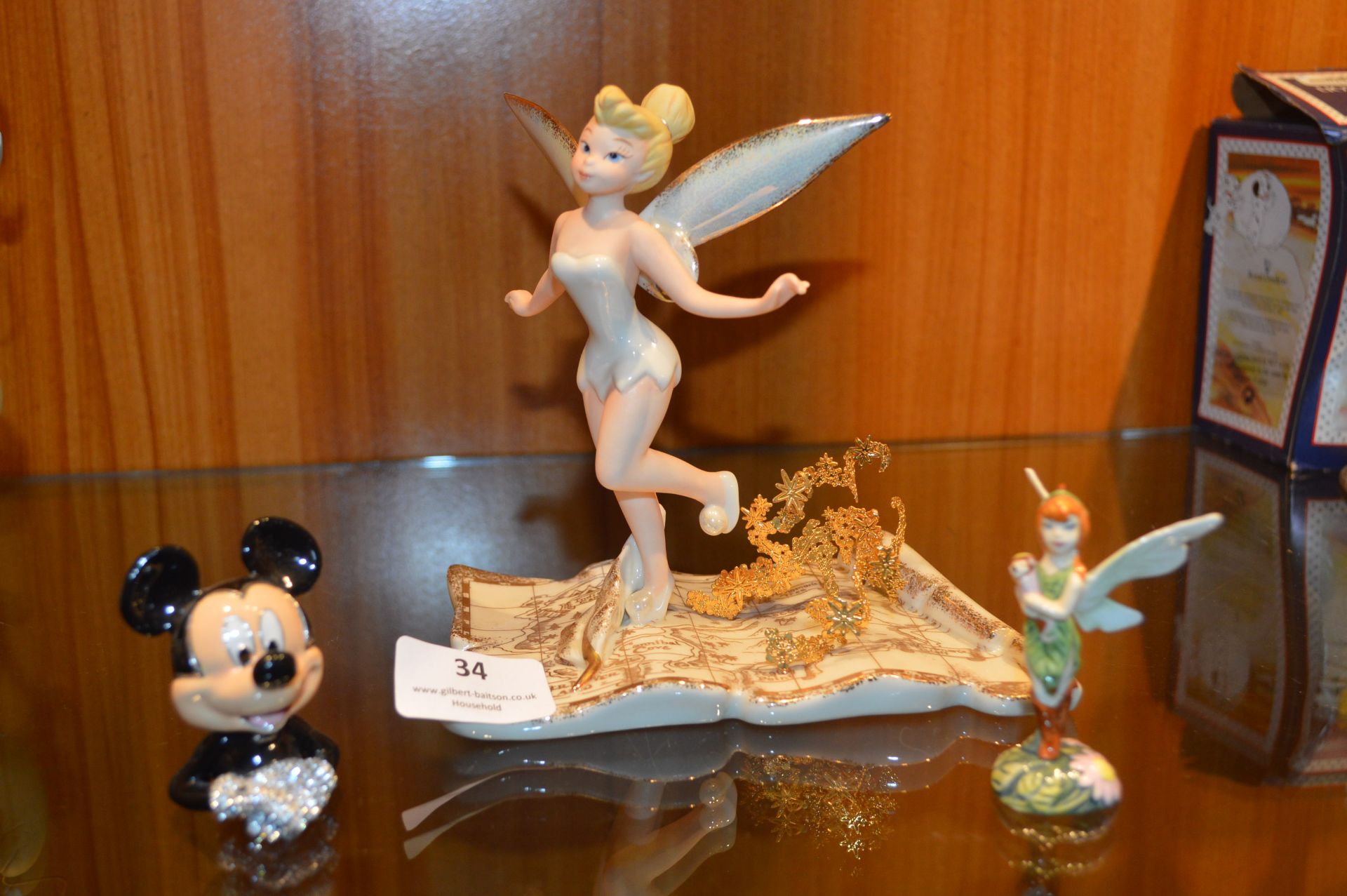 Disney Showcase Lenox Tiptoe Tinkerbell Figurine p