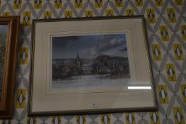 Framed Tom Harland Print - Winter Afternoon at Nor