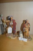 Two Hamilton Galley First Nation Figures