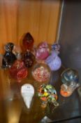 Ten Glass Paperweights