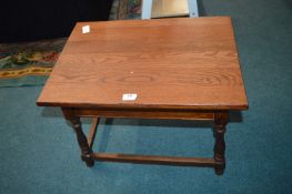 Vintage Oak Coffee Table with Lift Up Storage Lid