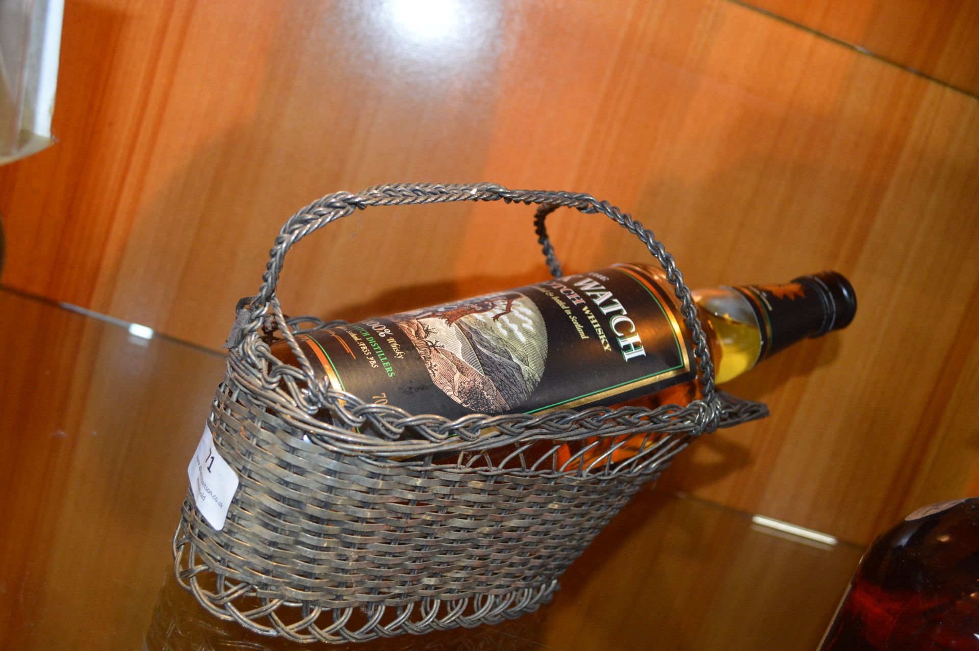 Black Watch Scotch Whisky 70cl in EPNS Basket