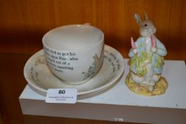 Royal Albert Peter Rabbit Figure plus Wedgwood Pet