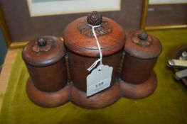 Carved Wooden Tea Caddy