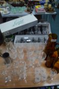 Lead Crystal Wine Glasses by Cristal D'Arques, etc