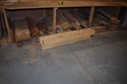 *Quantity of Hardwood and Softwood Timber Offcuts (situated under bench)