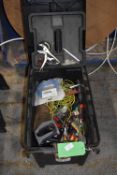 *Stanley Toolbox Containing Assorted Electrician’s Hand Tools, etc.