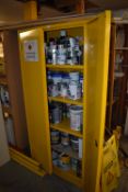 *Flammable Liquids Storage Cabinet Containing Asso