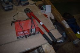 *Pair of Clarke Bolt Croppers and a Battery Charger