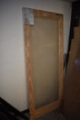 *2'9" Glass Paneled Softwood Framed Door