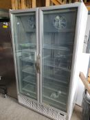 * double glass fronted shop freezer