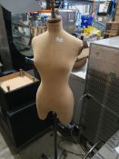 * Barbour upper body mannequin on heavy duty stand on castors