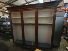 * vintage wooden display unit - converted to shop fitting rail. 2200w x 350d x 2000h