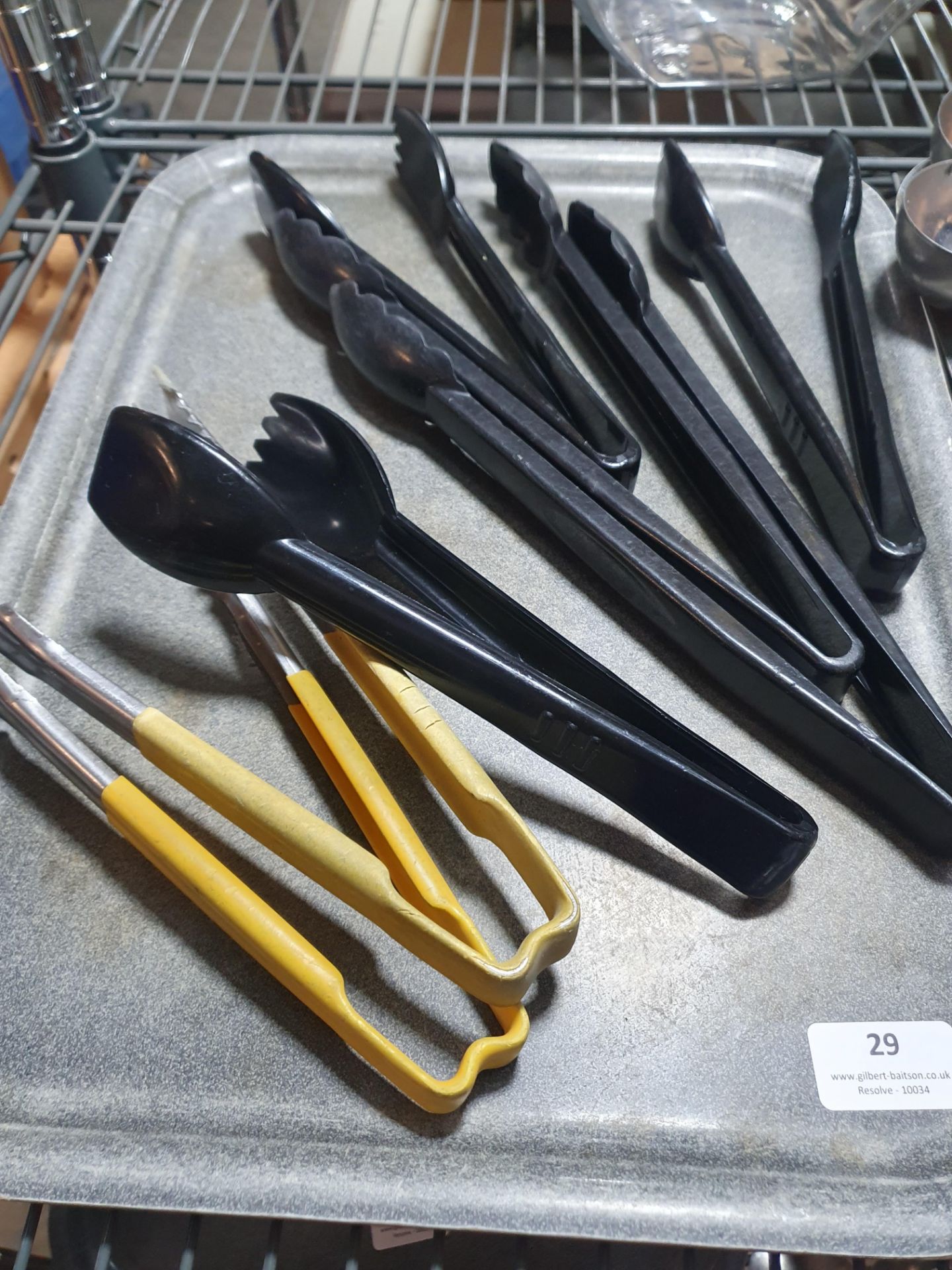 * selection of tongs