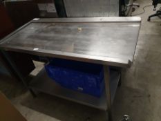 * S/S feed table - 1300w x 670d