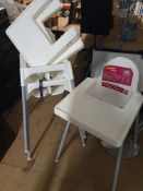 * 3 x high chairs with trays
