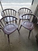 * 4 x spindle back chairs