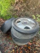 set of 4 Saab alloys - (need refurb)