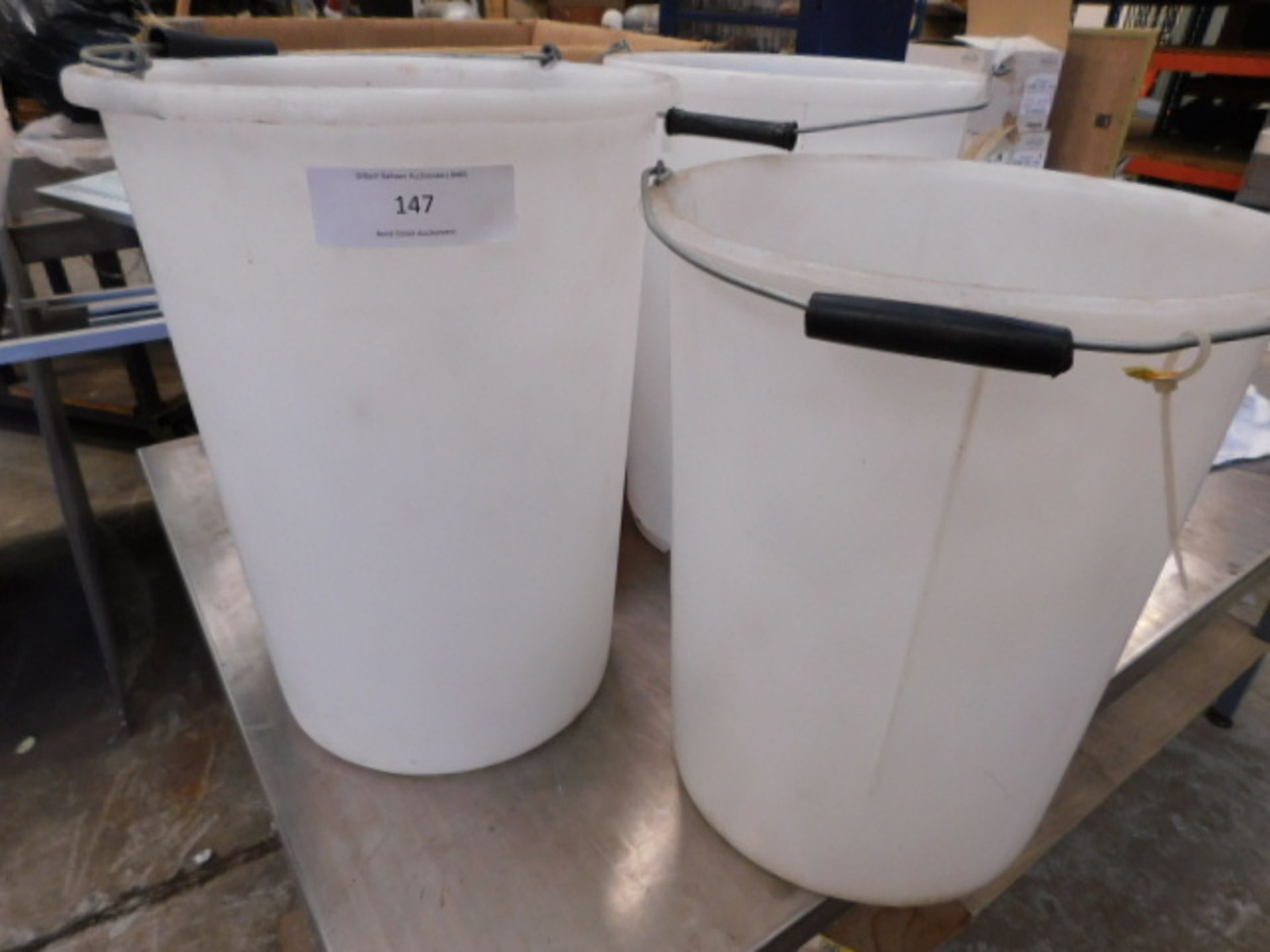 * 3 Plastic Buckets