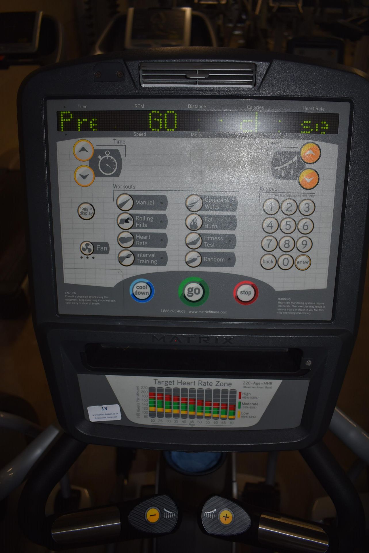 *Matrix Ascents Cross Trainer with EHRU5X Console - Image 2 of 2