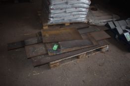 *Pallet of Various Sizes of Steel Plate