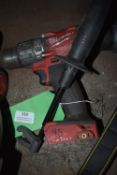 *Milwaukee Cordless Drill with Keyless Chuck (not including battery or charger)