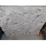 * Large Plaster Cast depicting warriors