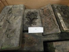 * Box of Wood Plaster Moulds