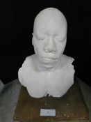 * Wheeled mounted plaster bust