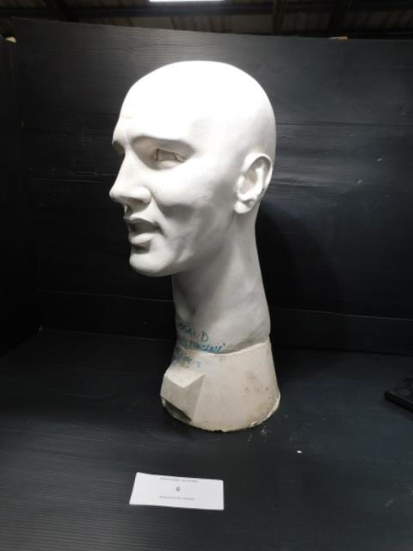 * Head Cast Marked "Elvis Priesley Tussaud Rock Circus Picadilly" - Image 3 of 3