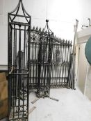 *Wrought Iron pairs of gates (18650 x 22000 at highest point) pillers( 370x370x22000)