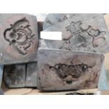 * Box of Wood Plaster Moulds