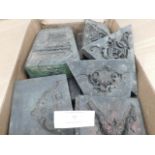 * Box of Wood Plaster Moulds