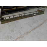 *Brass fire place fender 1800mm Wide