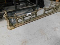 *Brass fire place fender 1530mm Wide