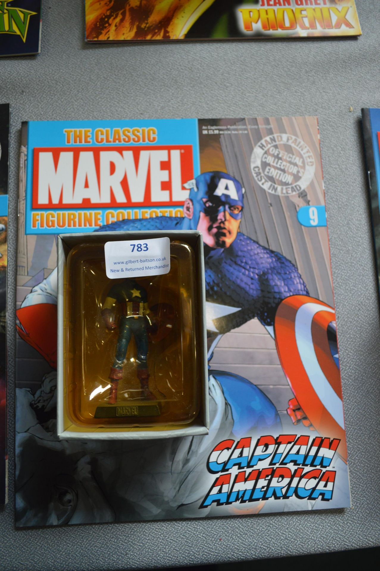 Marvel Captain America Figurine and Magazine