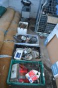 Five Boxes of Assorted Motor Vehicle Parts, Tools,
