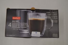 *Bodum 3pc Glass Mug Set