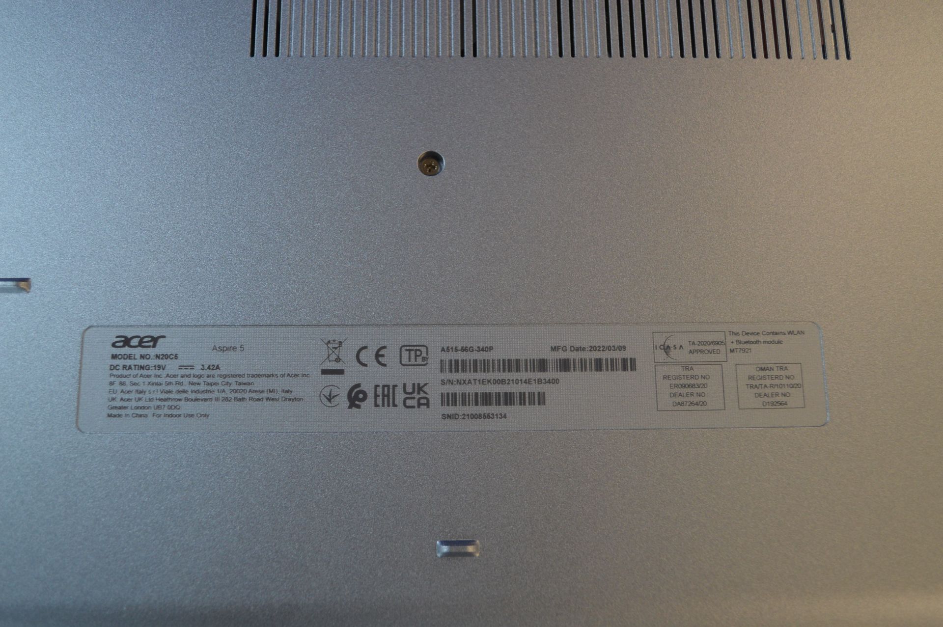 *Acer Aspire 5 13" 8GB Notebook Computer with Inte - Image 3 of 3