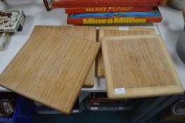 Four Wooden Chopping Boards