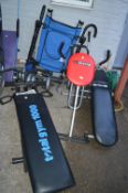 Gym Equipment Including Ab Trainers, Weights, etc.