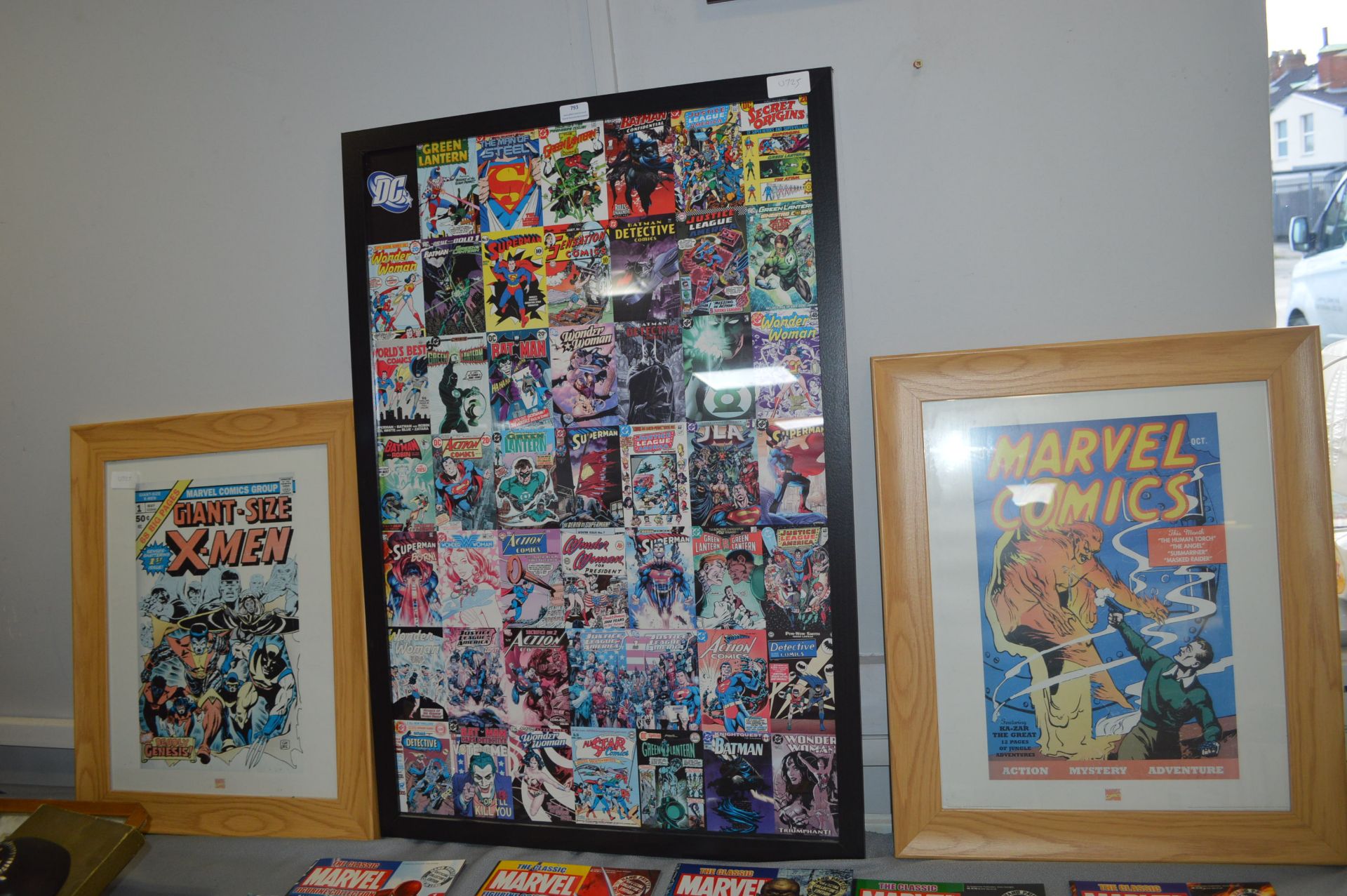 Three Framed Marvel Posters