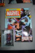 Marvel Magneto Figurine and Magazine
