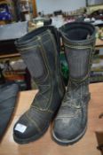 Pair of Motorbike Boots Size: 8.5